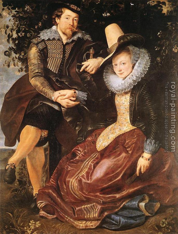 Peter Paul Rubens : The Artist and His First Wife, Isabella Brant, in the Honeysuckle Bower